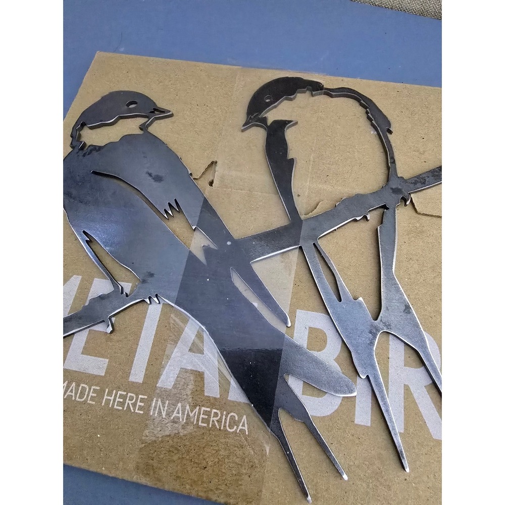 MetalBird Pair of Swallows Steel Garden Art Wall Decor - Picture 3 of 5